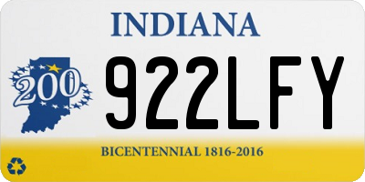IN license plate 922LFY