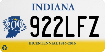 IN license plate 922LFZ