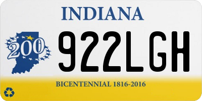 IN license plate 922LGH