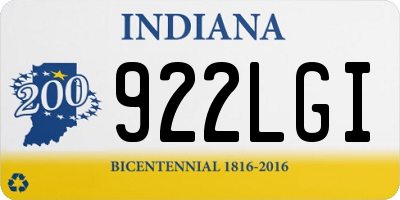 IN license plate 922LGI