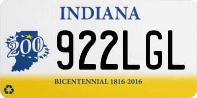 IN license plate 922LGL