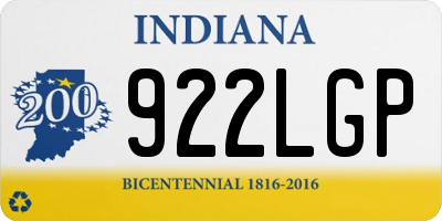 IN license plate 922LGP