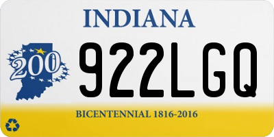 IN license plate 922LGQ