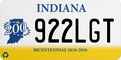 IN license plate 922LGT