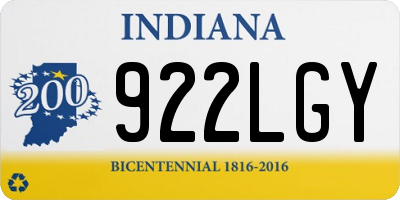 IN license plate 922LGY