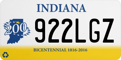 IN license plate 922LGZ