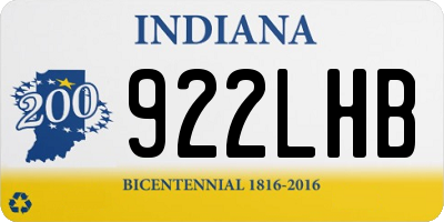 IN license plate 922LHB
