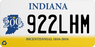 IN license plate 922LHM