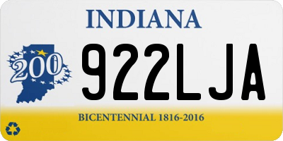 IN license plate 922LJA