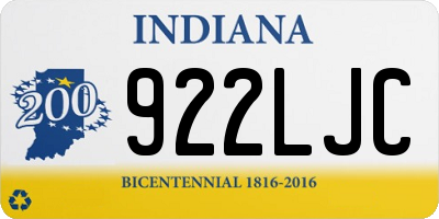 IN license plate 922LJC