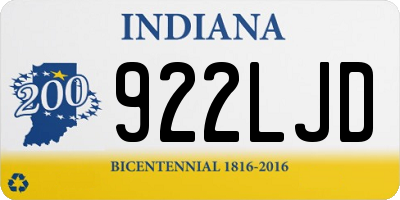 IN license plate 922LJD