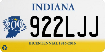 IN license plate 922LJJ