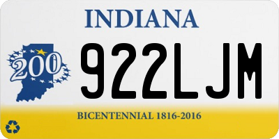 IN license plate 922LJM