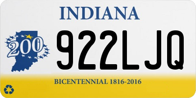 IN license plate 922LJQ