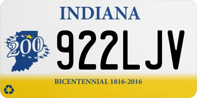 IN license plate 922LJV