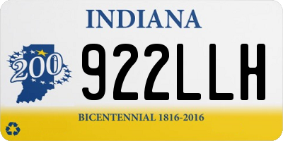 IN license plate 922LLH
