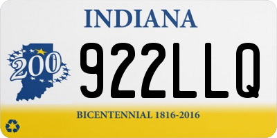 IN license plate 922LLQ