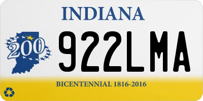 IN license plate 922LMA