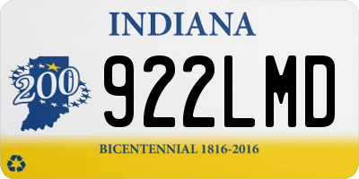 IN license plate 922LMD