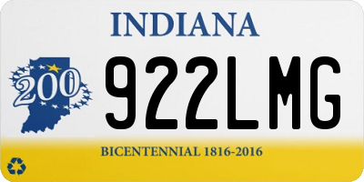 IN license plate 922LMG