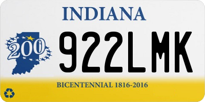 IN license plate 922LMK