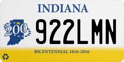 IN license plate 922LMN