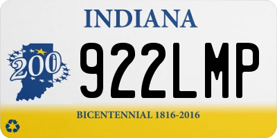 IN license plate 922LMP
