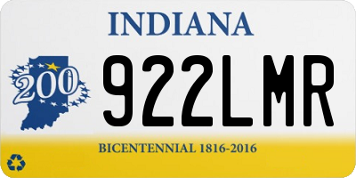 IN license plate 922LMR