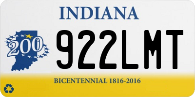 IN license plate 922LMT