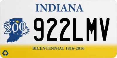 IN license plate 922LMV