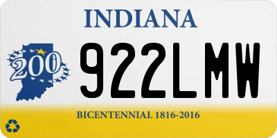 IN license plate 922LMW