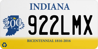 IN license plate 922LMX