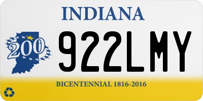 IN license plate 922LMY