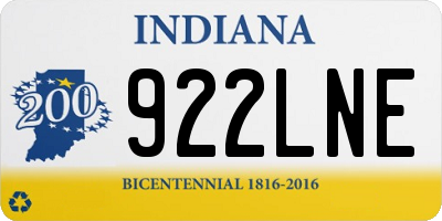 IN license plate 922LNE
