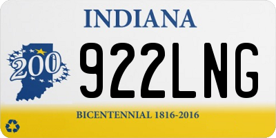 IN license plate 922LNG