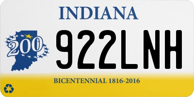 IN license plate 922LNH
