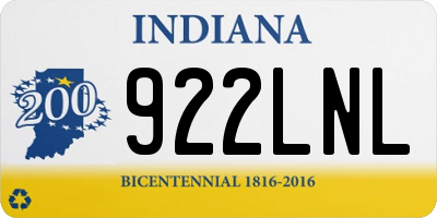 IN license plate 922LNL