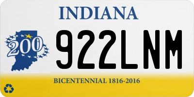 IN license plate 922LNM