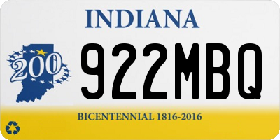 IN license plate 922MBQ