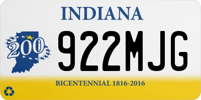 IN license plate 922MJG