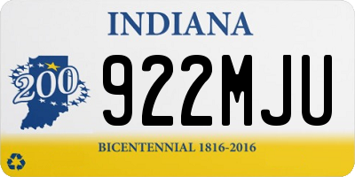 IN license plate 922MJU