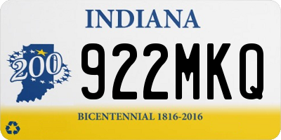 IN license plate 922MKQ