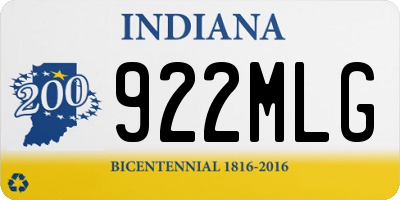 IN license plate 922MLG