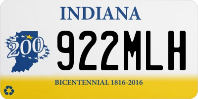 IN license plate 922MLH