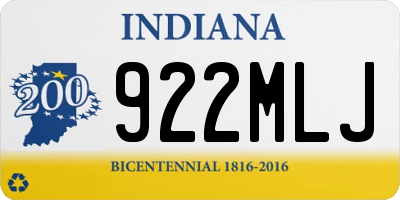 IN license plate 922MLJ
