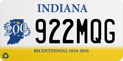 IN license plate 922MQG