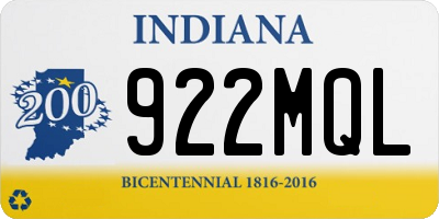 IN license plate 922MQL