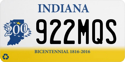 IN license plate 922MQS