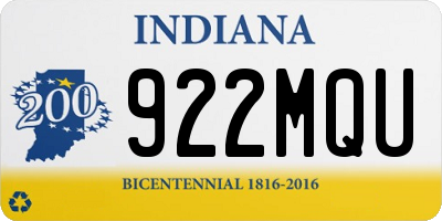 IN license plate 922MQU
