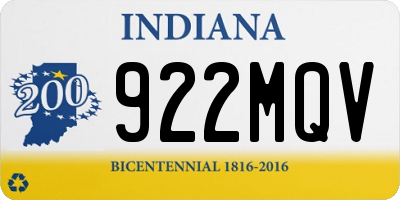 IN license plate 922MQV